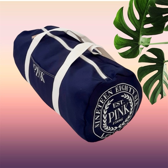 PINK Victoria's Secret Handbags - NEW VS PINK Weekender Duffle Gym Bag in Navy